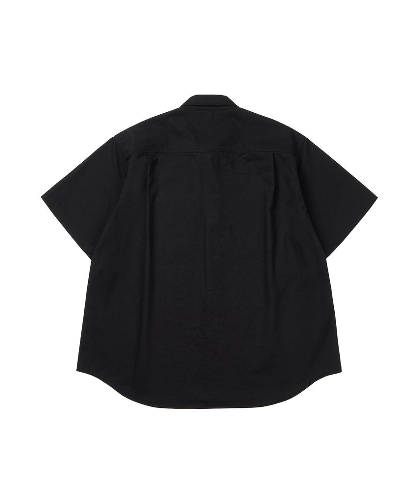Masateu Carpenter Work Short Sleeve Shirts _ Black