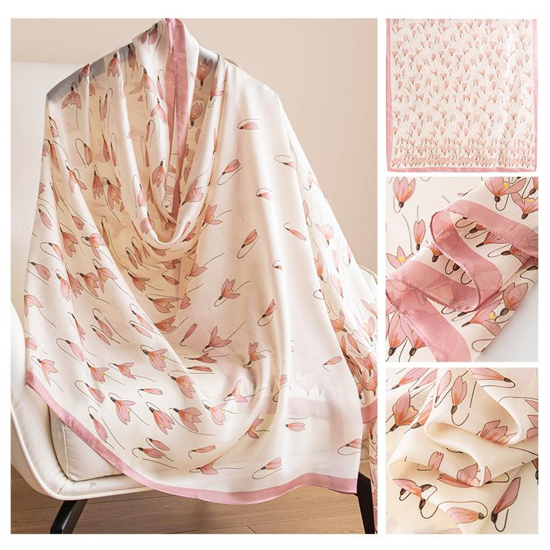 Summer Shawl Scarf Long Strip Sun Protection Versatile Fashion Women's Scarf for Outerwear