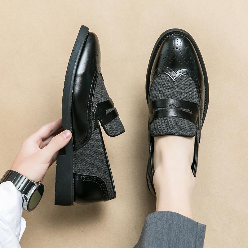 Fashion New models Men's Fashion Brand Designer Style Men's Gentleman Outdoor Leisure Wedding Trendy Shoes Versatile men's shoes