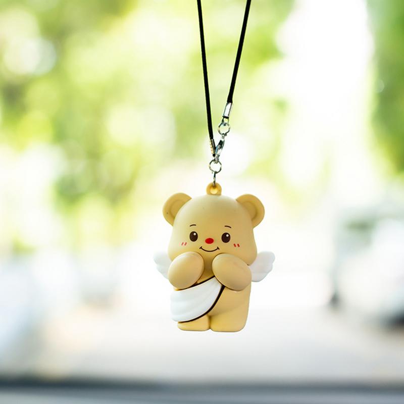 Animal Swinging Car Ornament Hangable Car Charm Car Interior Ornament Cute Car Accessories For Men Women Car Truck Pendant Small
