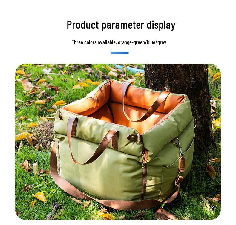 Portable Water-Resistant Pet Bed: Travel-Friendly Dog & Cat Nest, Dirt-Resistant, Removable, Washable.