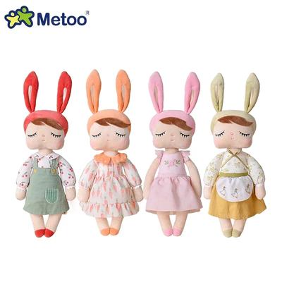 Metoo 35cm Angela Stylish Collect Doll Pastoral Cherry Carrot Peach Blossom Duckling Plush Child Stuffed Toys