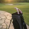 Compact Golf Club Support Stand | Holder with top fastener, Vertical,