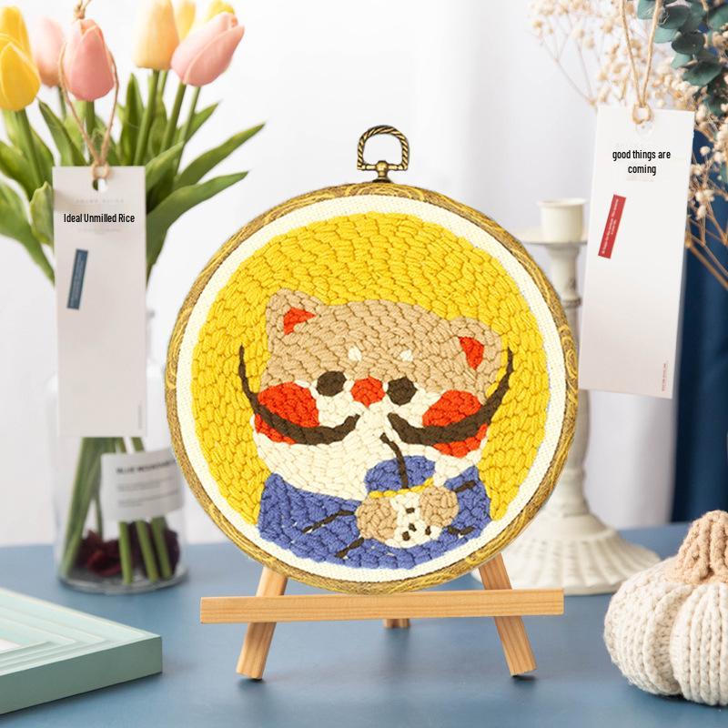 DIY Punch Needle Embroidery Kit: Russian Yarn Decorative Painting