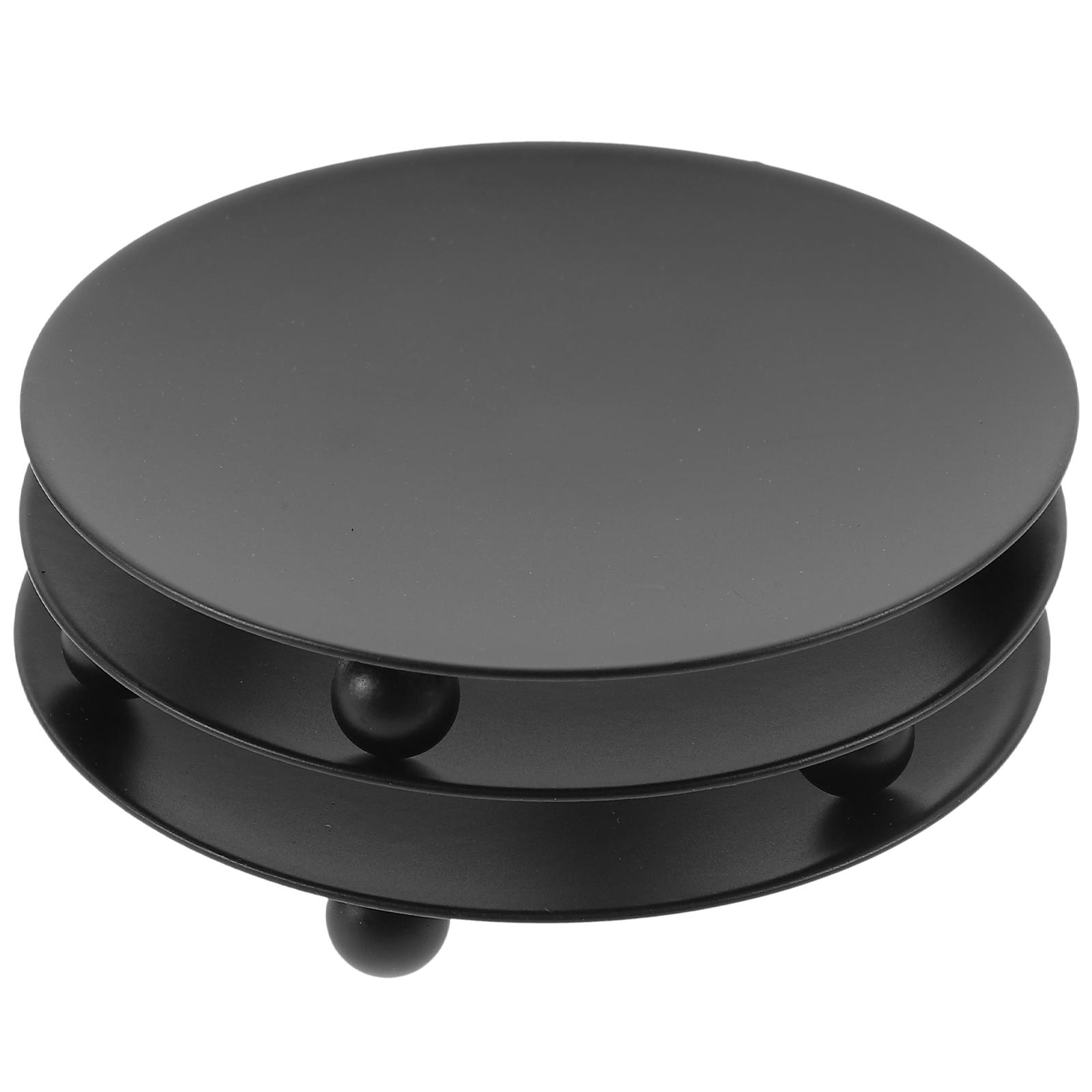 

Подставка для подсвечника из железа, подставка для подноса, простая подставка для праздничных принадлежностей, креативные украшения 7.5X7.5CM чёрный