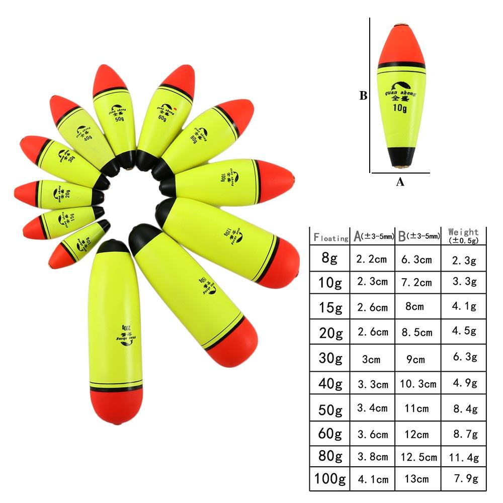 8g-200g Rock Fishing Sea Fishing EVA Fishing Float Fishing Float Fishing Bobber Fishing Flotador