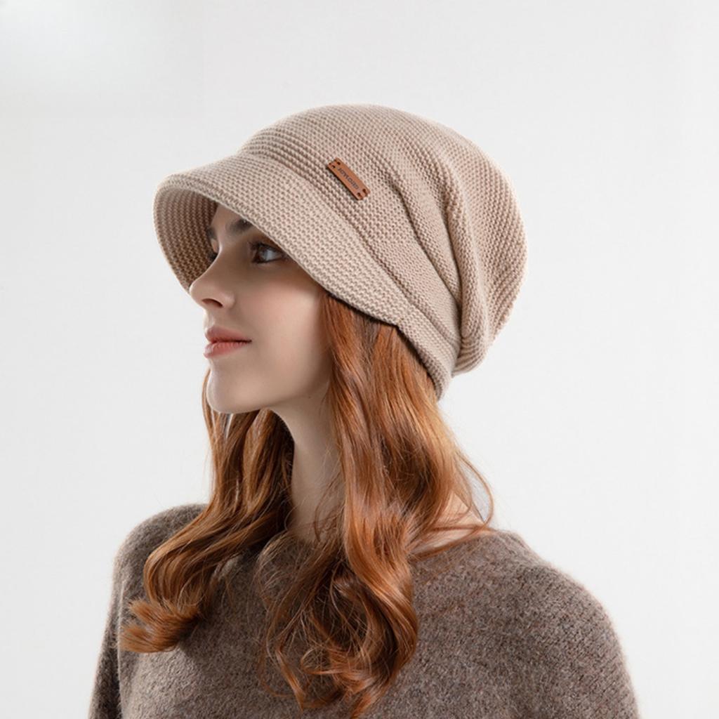 Velvet, Stacked Hat, Female, Outdoor, Warm, Hooded Hat, Ear Protection Hat