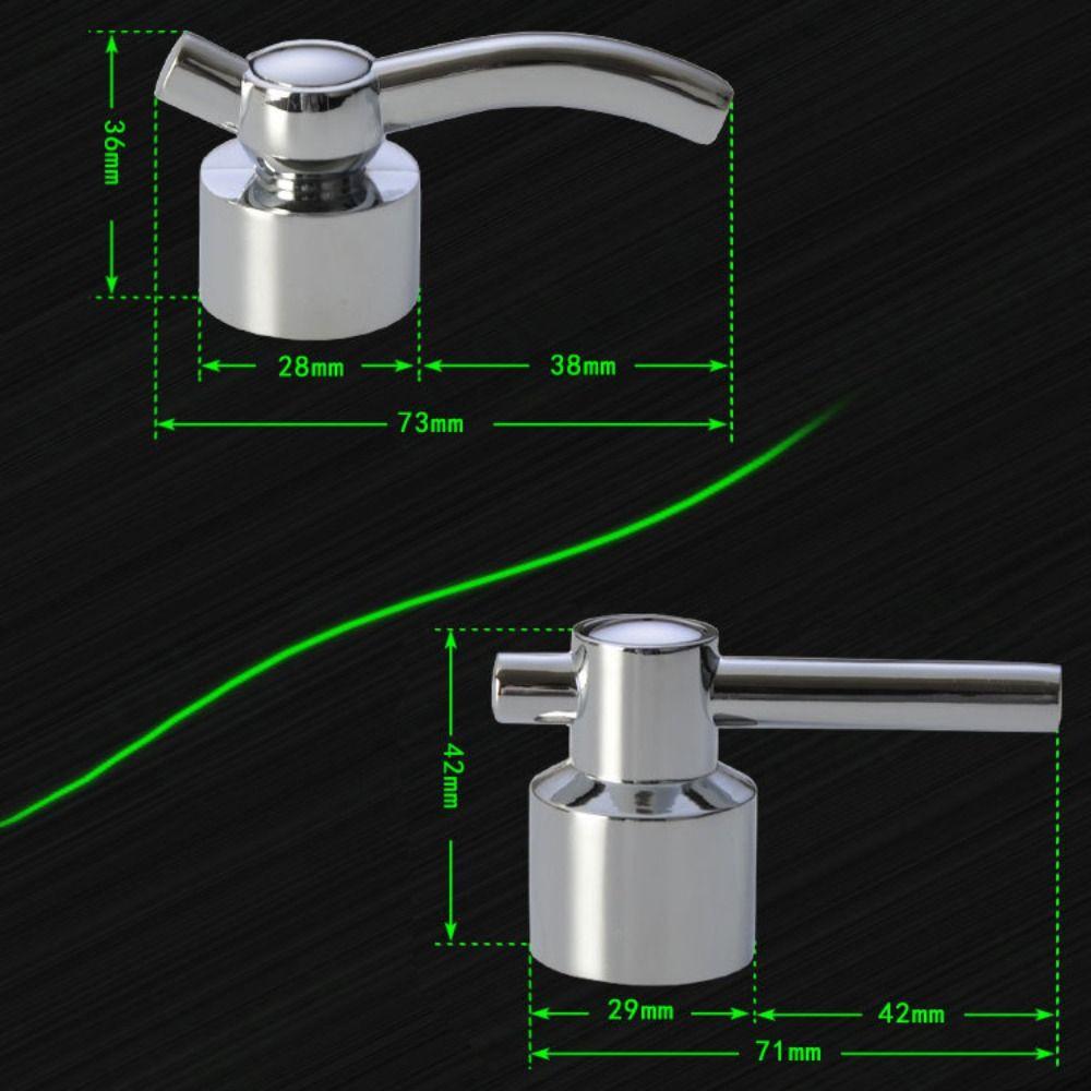 Neuer Legierungs-Wasserhahn-Griff Universeller Silberner Spülbecken-Griff Wasserhahnschalter-Griff