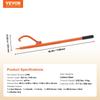 Log Peavey 46.5 in Metal Handle Log Lifter Max 19 in Opening Log Roller