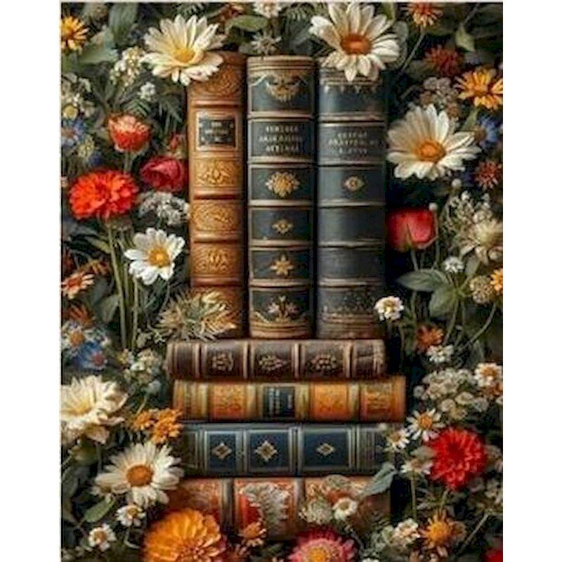 GATYZTORY Diy Painting By Numbers Flower Book Landscape Coloring By Numbers Artwork Diy Gift Paint Kit On Canvas Paint Set