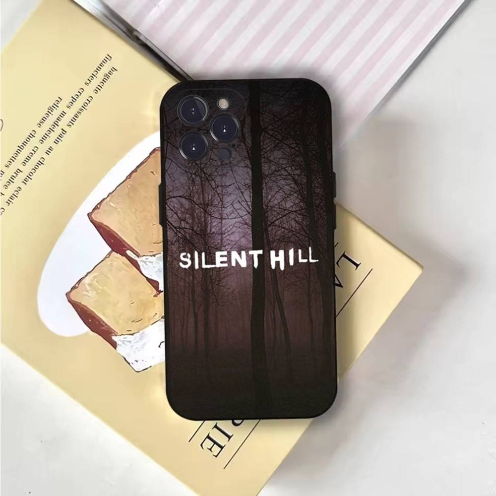 Horror Games Silent Hill Phone Case Phone Case For iPhone 16,15,14,13,12,11,Pro,X,XS,Max,XR,Plus,Mini Soft Black Cover