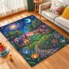 1PC Dreamy village starry path Print Carpet Rug for Living Room Bedroom Sofa Doormat Home Decor Non-slip Floor Mat