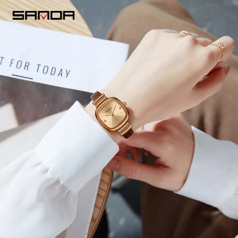 Top Brand Fashion Elegant Women's Watch Square Dial Quartz Watch Luxury Waterproof Ladies Wristwatch Reloj Girlfriend Gift