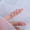 2022 Versatile High-End Möbius Ear Hoops: Women's Unique Niche Stud & Plain Hoop Earrings.