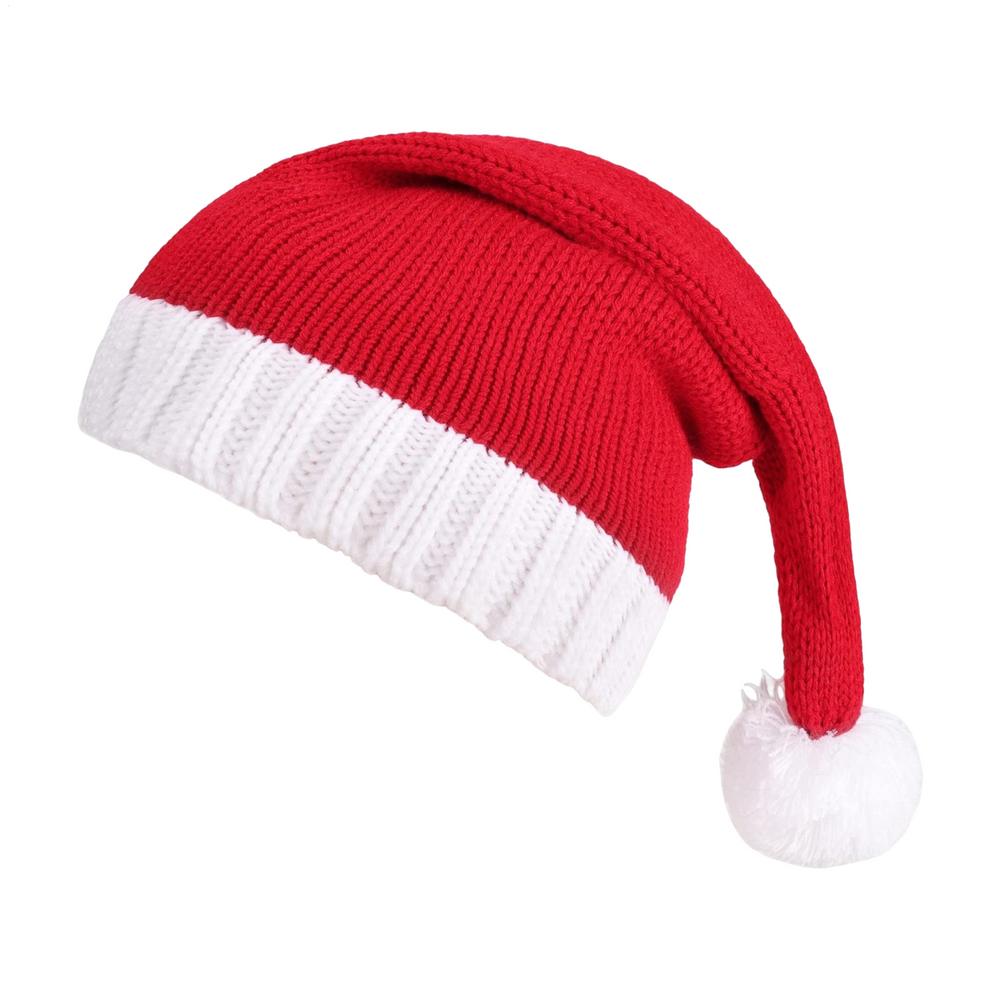 

Рождественская вязаная шапка милый помпон взрослые дети мягкая шапочка шапка Санты новогодний праздник детский подарок Navidad Noel Xmas украшение 36x18cm