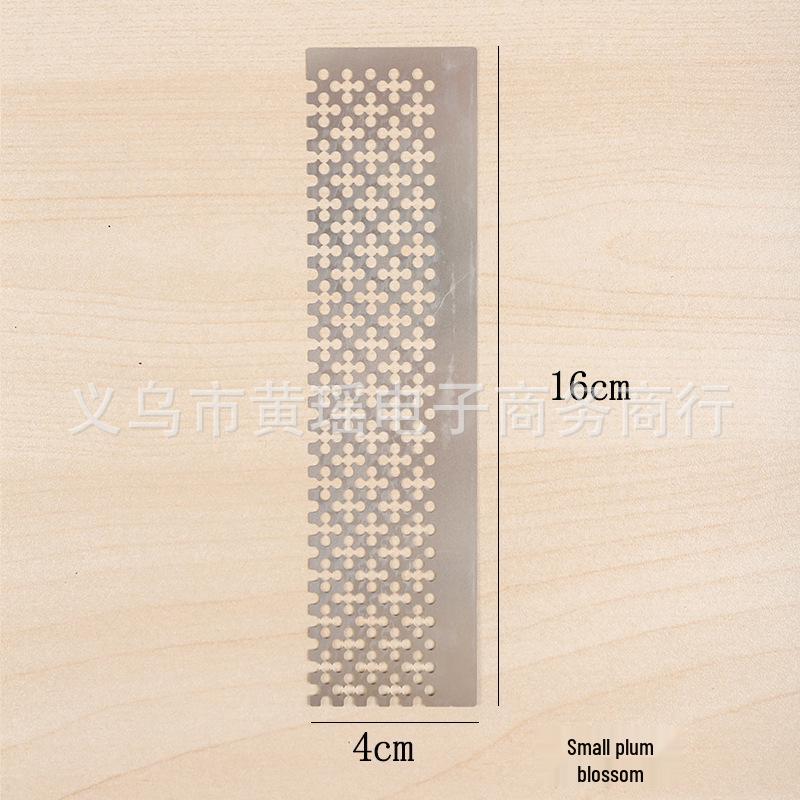Stainless Steel Anti-Stick Diamond Painting Grid & Dotting Ruler Tool