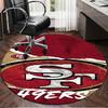 San Francisco Football Round Mat, Anti-slip Circle Carpet Chair Rug For livingroom,Bedroom, Doormat Home Decor Gift Christmas Gifts