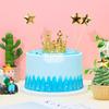 4 Pcs Mini Crown Cake Topper Birthday Tiara Crown Crystal Pearl Princess Kueen Cake Crown for Wedding Pet Birthday