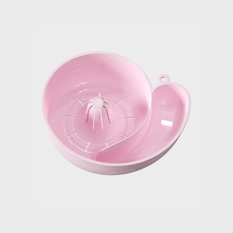 Snail Shape Fruit Drainer Basket Fruit Vegetable Filter Automatic Rotation Cleaning Basin Household Washing Kitchens Accessories