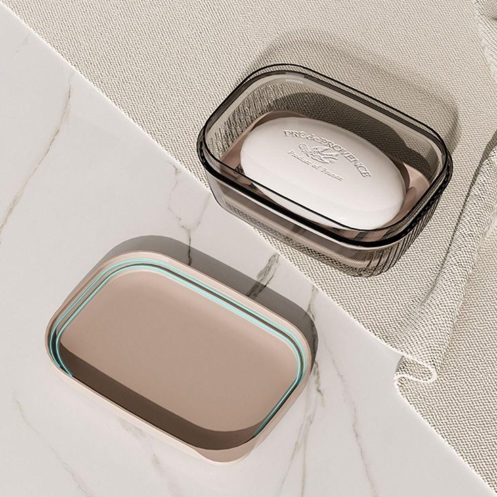 Portable Gadgets Travel Soap Dish With Drain Plate Soap Storage Box Bathroom Supplies