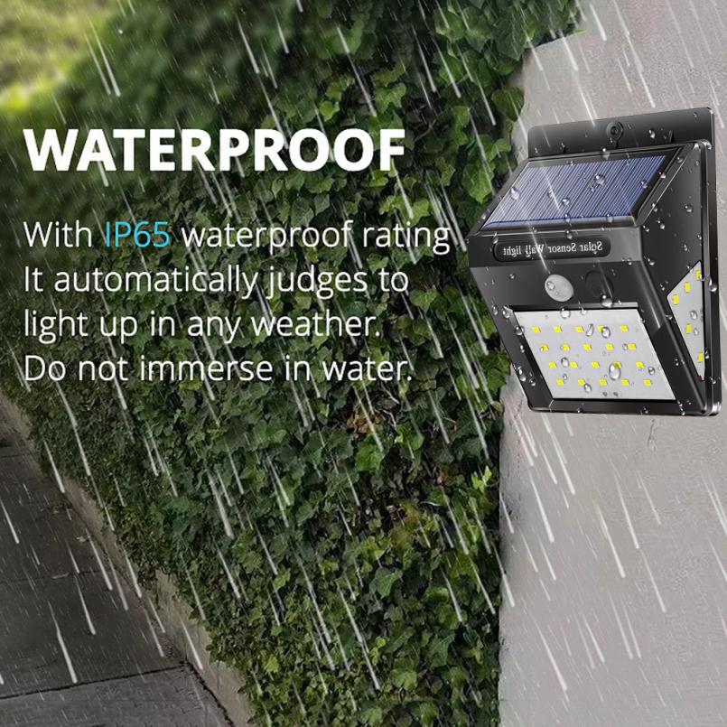 40 LED Lamp Solar Garland Power Lamp PIR Motion Sensor Wall Light Outdoor Solar Lighting Waterproof
