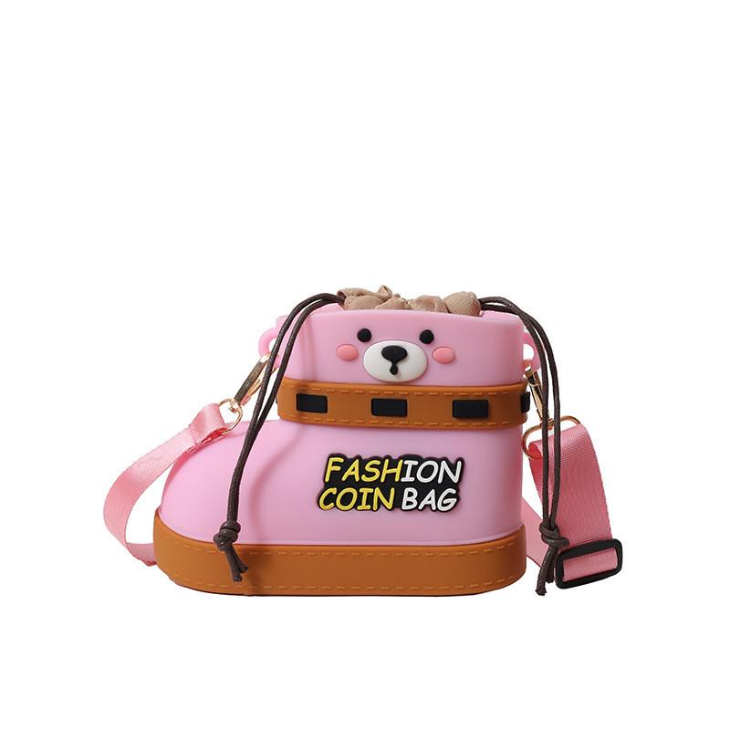 Shoe Teddy Shaped Bear Shoulder Bag Cartoon Handbag Adjustable Shoulder Strap