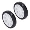 2PCS Air Compressor Wheel ABS and Rubber Universal Air Compressor Wheel Replacement