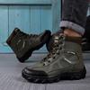 Foreign Trade New Hiking Shoes Men's Military Boots Lightweight Breathable Non-slip Wear-resistant Outdoor Camping Leisure Sports Hiking Shoes