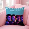 W-Westlifes Hot Band Cushion Cover Comfortable Reversible Pillow Cover Ideal For Car Sofa Bedroom & Beyond