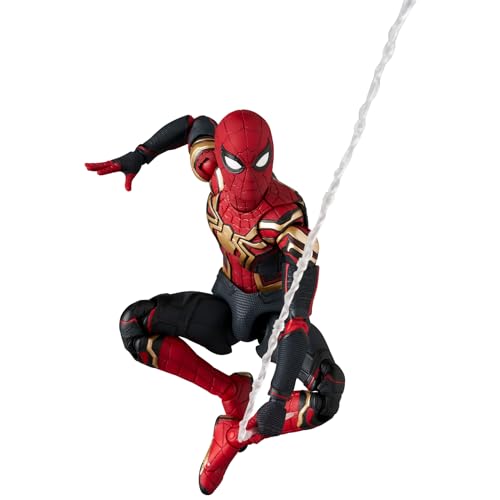 Medicom Toy MAFEX No. 245 Spider-Man Integrated Suit Action Figure, Approximately 150mm Tall, Non-scale, Pre-painted