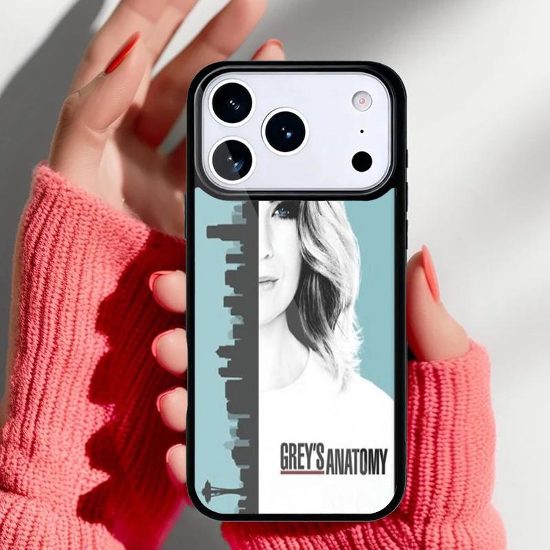 

American TV Greys Anatomy Phone Case for iPhone 17 16 15 14 13 Pro Max Back Cover for 12 11 Pro Coque iPhone Air