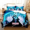Hip Hop Game Wizard Bedding Set Cartoon Anime Three-piece Set Adult Kid Bedroom Duvetcover Sets 3D Kawaii Wizard Lit Enfant