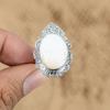 Mothers day Deal Scolecite Stone Handmade Wife Ring Jewelry 925 Sterling Silver