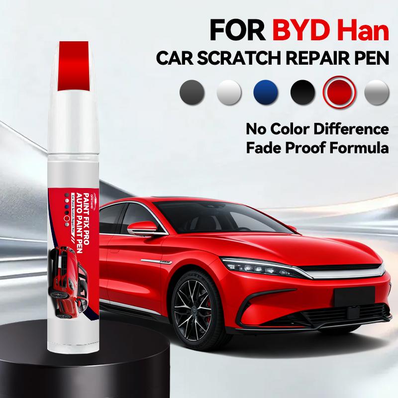 For BYD Han Drive Paint Repair Brush Touch Up Scratch Remover DIY Auto Accessories Black White