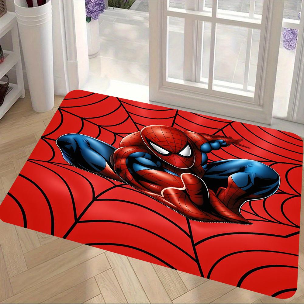1pc Marvel Spider for Man Themed Door Mat Soft Non Slip Absorbent Floor Rug for Home Living Room Bedroom Bathroom Entrance Dec