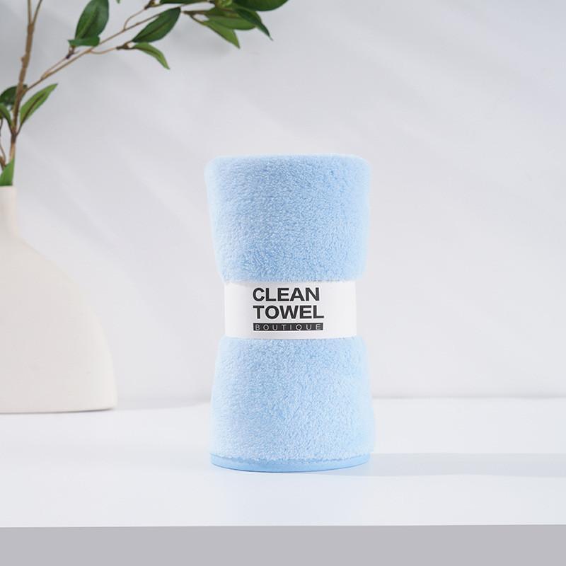 Coral Fleece Face Towel 35x75cm Absorbent Thick Home Use Gift Logo