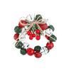 Glockenförmige Weihnachts-Kränze, Baum- und Rote-Beeren-Weihnachtsbaum-Hängedekorationen, Geeignet für Feiertags-Innenraum-Heimdekorationen.