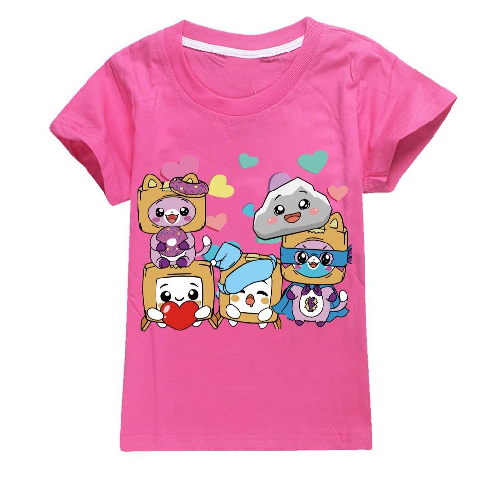 Children's Short Sleeve T-Shirt Girls Casual Comfort Top Daily Cute Print T-Shirts Girls