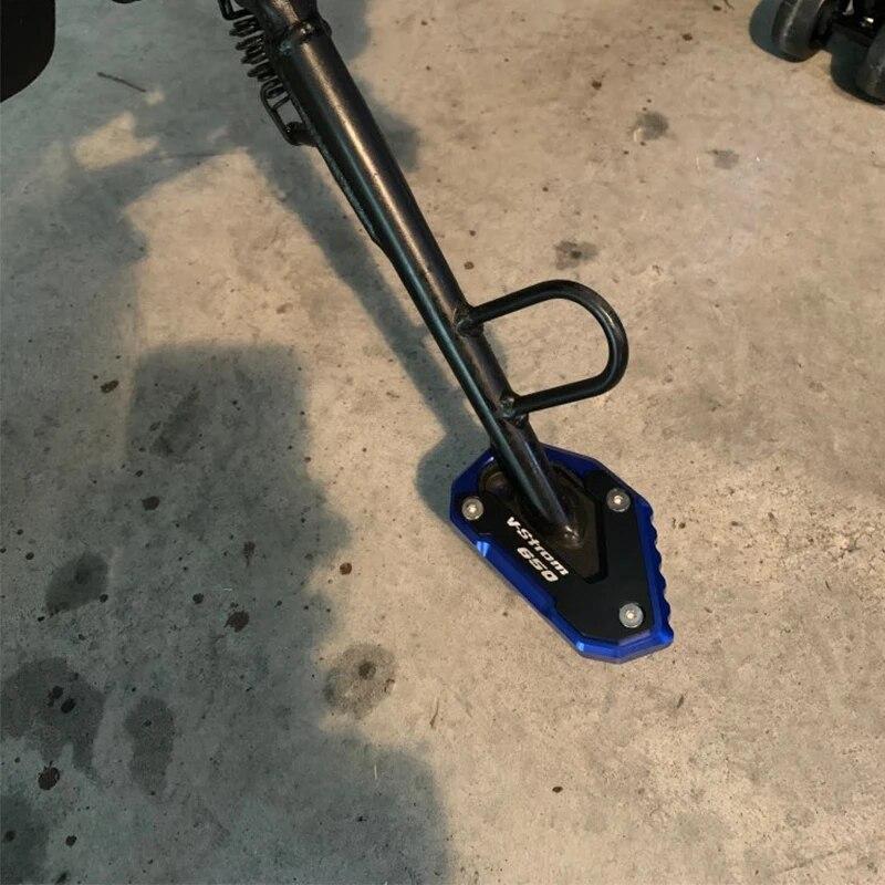 Pro SUZUKI V-STROM 650/XT VSTROM DL650 2004-2022 Stojan na motocykl Noha Boční stojan Prodlužovací podložka Opěrná deska Krytka ventilu pneumatiky