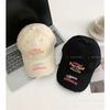 Fashionable Ripped Baseball Cap Fashionable Colorful Letters Three Dimensional Embroidery Candy Color Niche Sun Protection Baseball Cap Trendy