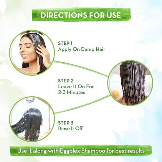 Mamaearth Eggplex Conditioner mit Eiprotein und Kollagen für kräftiges und glänzendes Haar aller Art – 250 ml