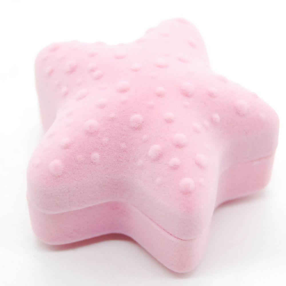 

Dot Pattern Cute Earring Pendant Necklace Velvet Ring Display Jewelry Packaging Jewelry Box розовый