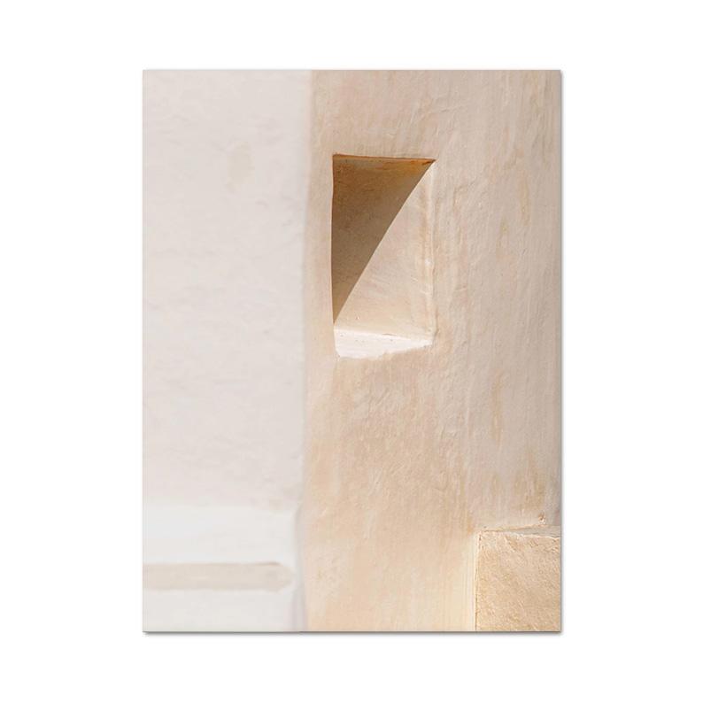 Póster de arquitectura Neutral abstracta moderna, lienzo de esquina de escaleras, pintura de galería, imágenes artísticas de pared, decoración minimalista Bohemia para el hogar