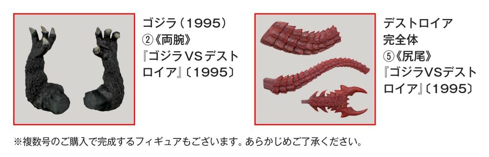 Toho Monster Collection Vol. 14 (Destroyah Complete Form 5/Godzilla (1995) 2) [Encyclopedia Volume] (with Model)