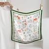 100% Mulberry Silk Small Square Scarf - European Style, High-End Feel, Perfect for Mother's Birthday or Business Gift