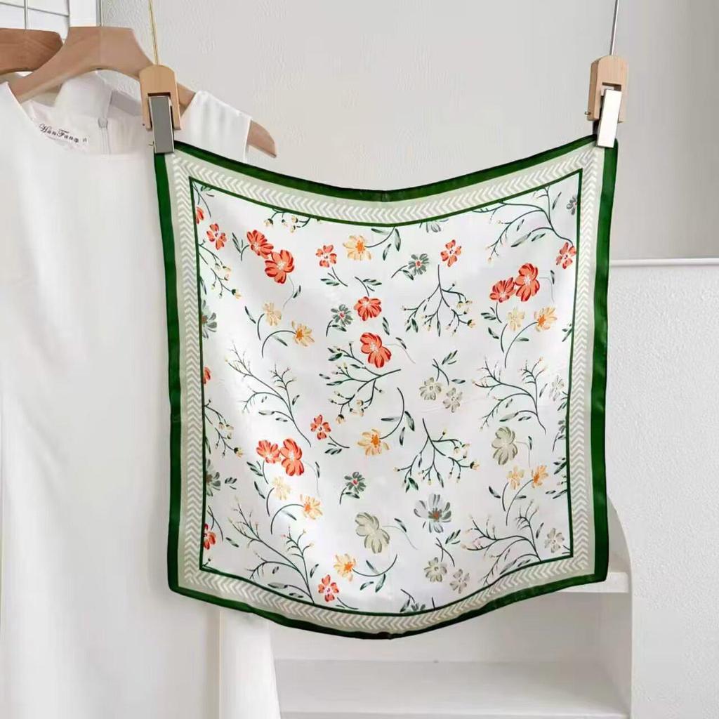 100% Mulberry Silk Small Square Scarf - European Style, High-End Feel, Perfect for Mother's Birthday or Business Gift