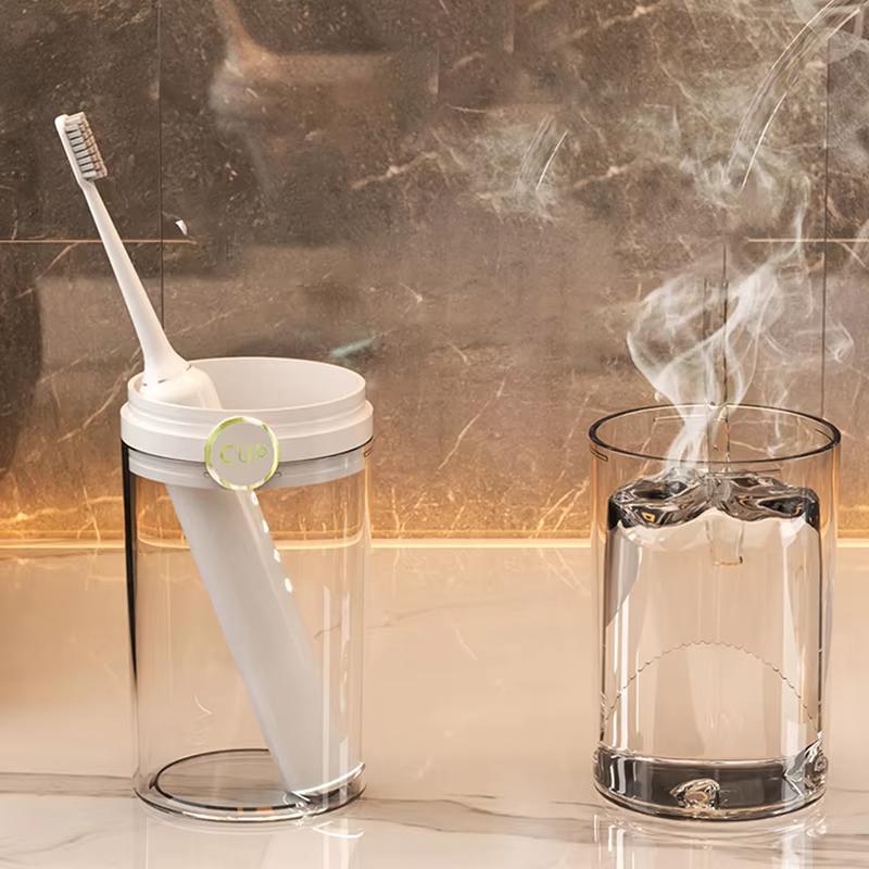 1PCS Only Cup Portable Toothbrush Dustproof Cup Bathroom Toothpaste Storage Case Box Organizer Travel Toiletries Storage Cup