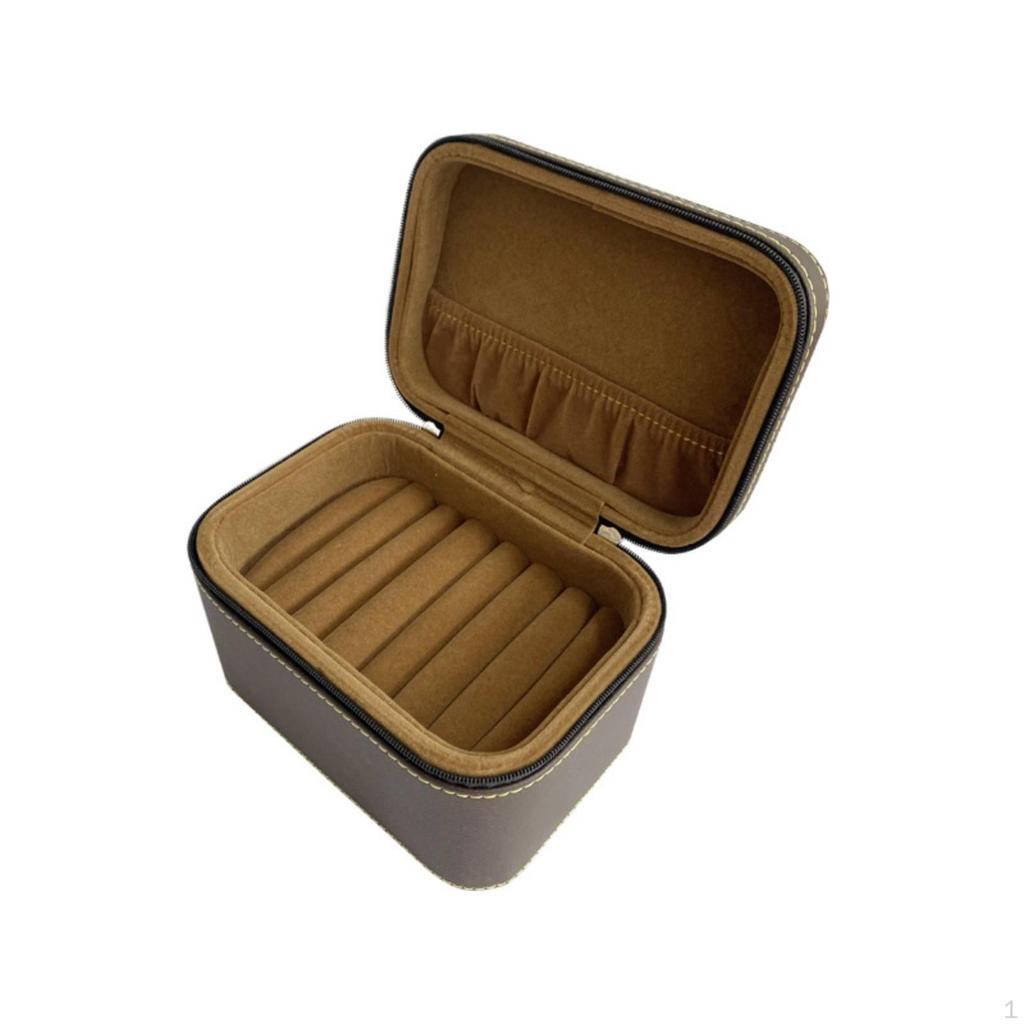 Bracelet Storage Box Portable Bangle Case HardSided with Handle for Journeyers,