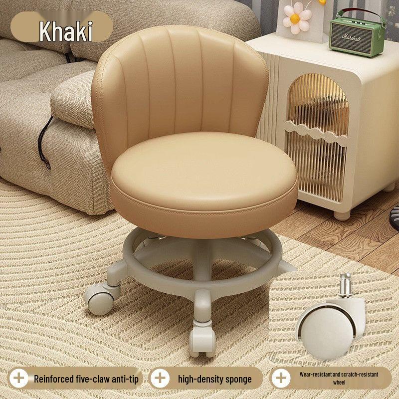 Adjustable Rolling Stool for Kids: Walk Learning, Shoe Changing, Grout Cleaning, Silent Mopping, with Wheels