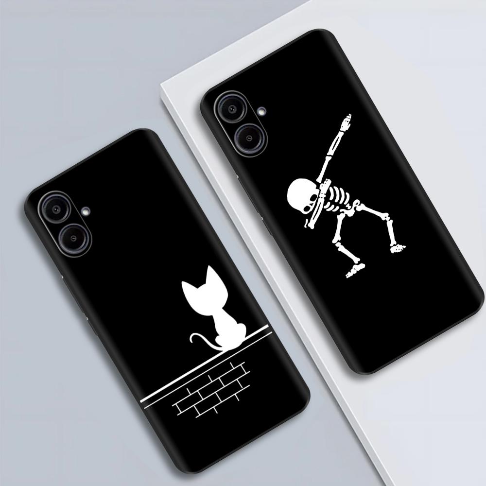 For Samsung A07 4G Case Beautiful Flower Protective Anti-fall Silicone Phone Back Cover For Samsung Galaxy A07 Cases A 07 Fundas
